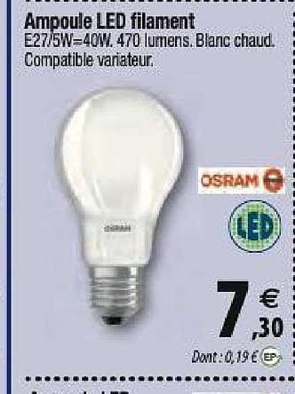 ampoule led filament