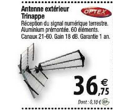 antenne extérieur trinappe