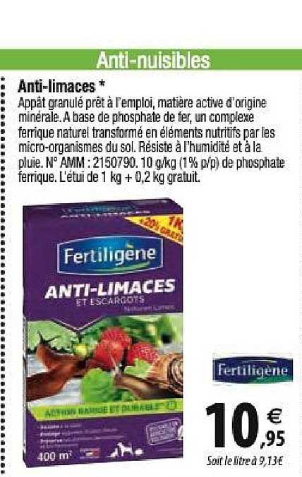 anti-limaces fertiligène