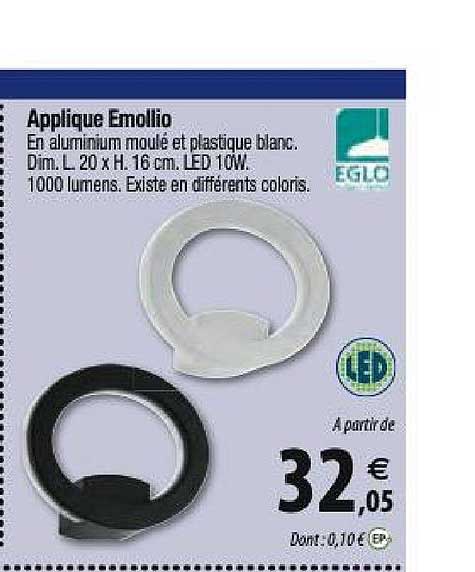 applique emollio eglo