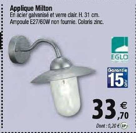 applique milton eglo