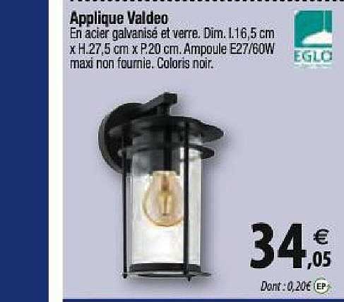 applique valdeo eglo