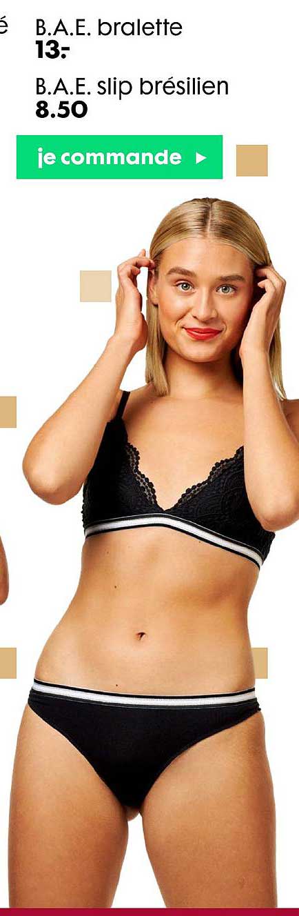 b.a.e bralette, b.a.e. slip brésilien