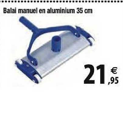 Balai Manuel En Aluminium 35 Cm