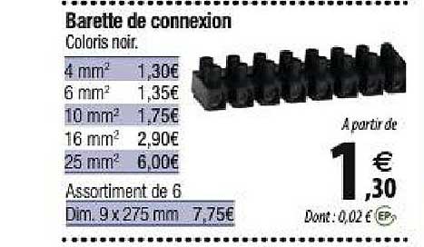 barette de connexion