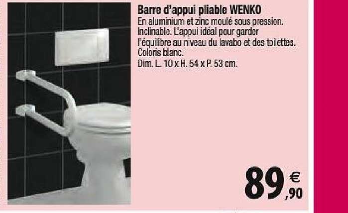 barre d'appui pliable wenko