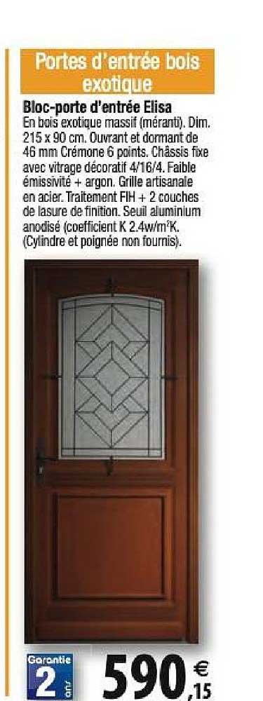 bloc porte d'entrée elisa