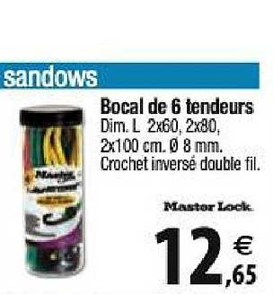 bocal de 6 tendeurs master lock