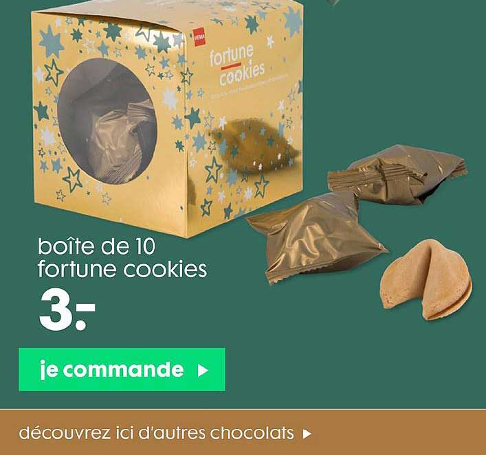 boîte de 10 fortune cookies