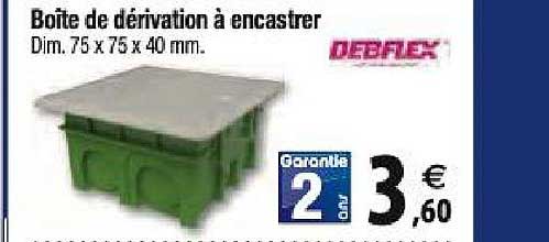boîte de dérivation à encastrer debflex