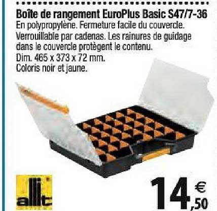 boîte de rangement europlus basic s47-7-36 allit