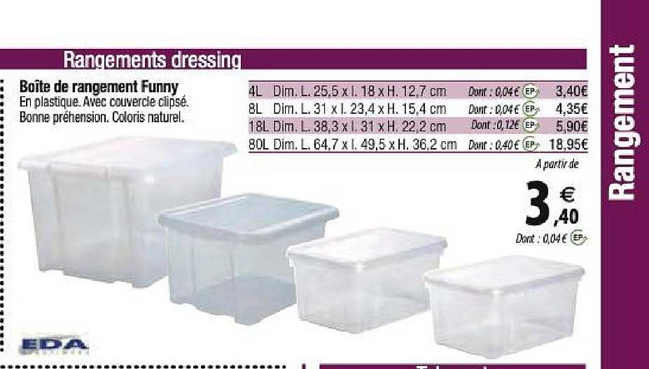 boîte de rangement funny eda