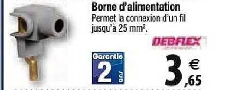 borne d'alimentation debflex