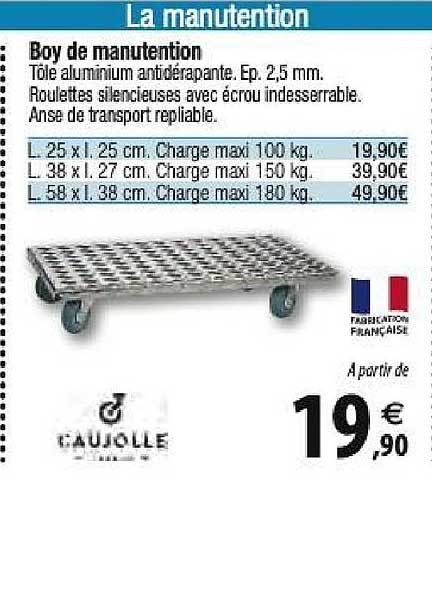 boy de manutention caujolle