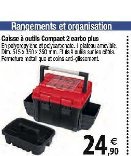 caisse à outils compact 2 carbo plus