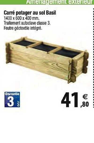 Carré Potager Au Sol Basil