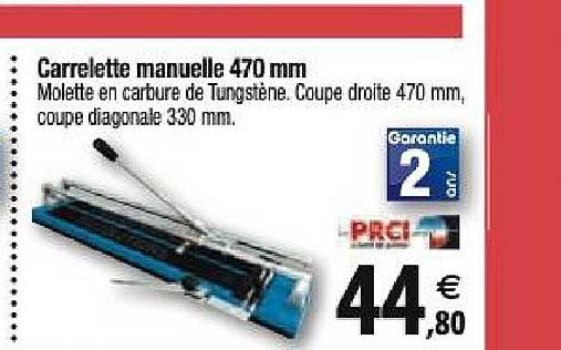 carrelette manuelle 470 mm
