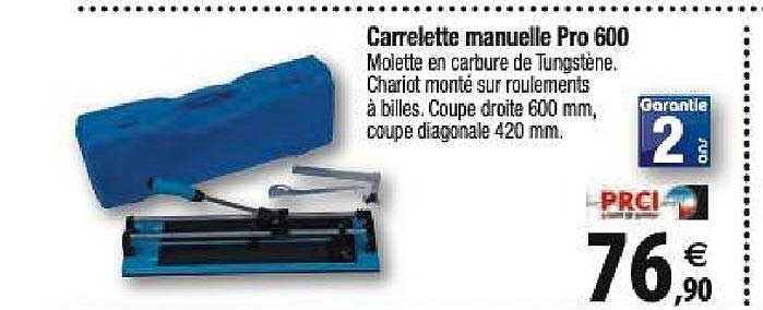 carrelette manuelle pro 600