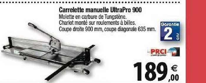 carrelette manuelle ultrapro 900