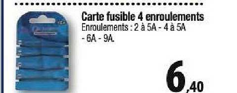 carte fusible 4 enroulements