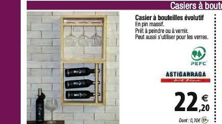 casier à bouteilles évolutif