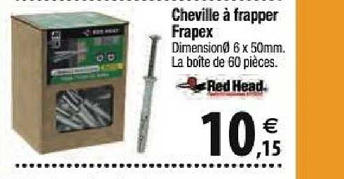 cheville à frapper frapex red head