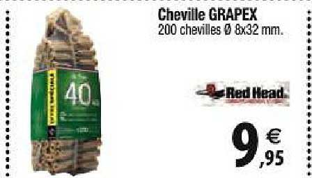 cheville grapex red head