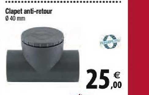 clapet anti retour