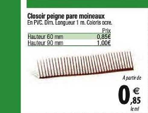 closoir peigne pare moineaux