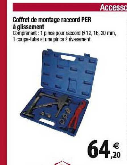 coffret de montage raccord per à glissement