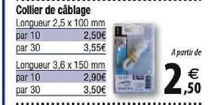 collier de câblage
