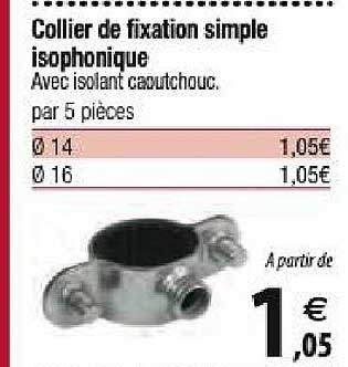 Collier De Fixation Simple Isophonique