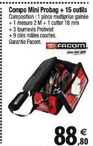 compo mini probag + 15 outils