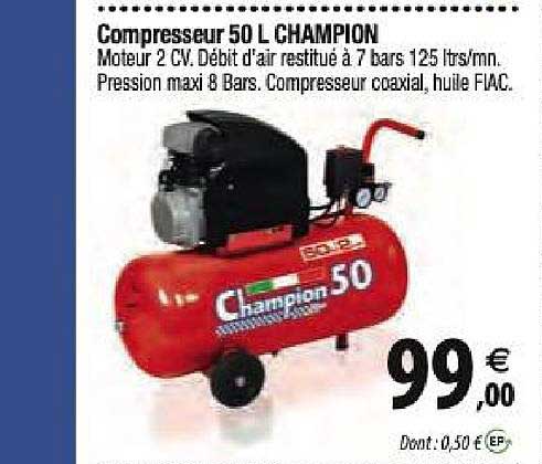 Compresseur 50 L Champion