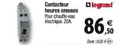 contacteur heures creuses legrand