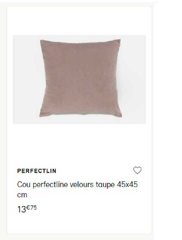 cou perfectline velours tape 45 x 45 cm perfectlin