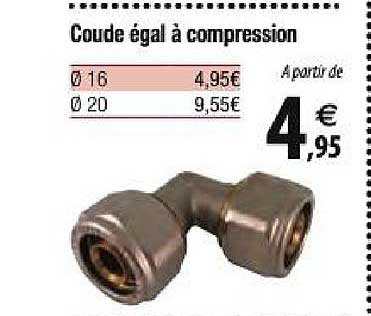 Coude égal à Compression