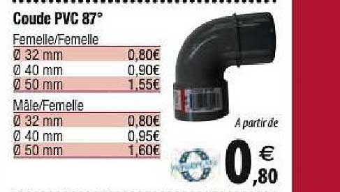 Coude Pvc 87°