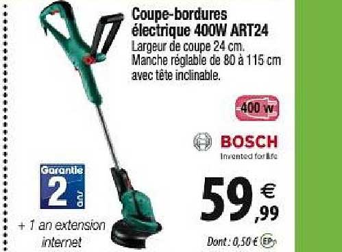 coupe-bordures électrique 400w art24 bosch