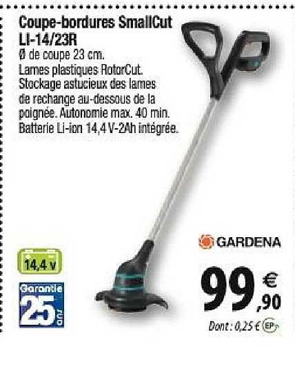 coupe-bordures smallcut li-14-23r gardena