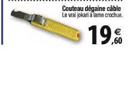 couteau dégaine câble