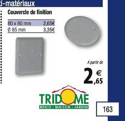 couvercle de finition