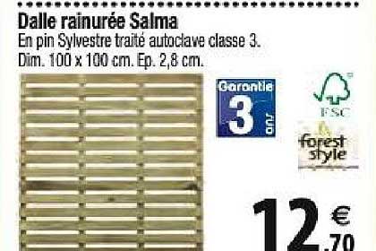 dalle rainurée salma