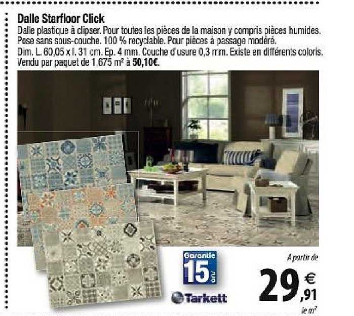 dalle starfloor click tarkett