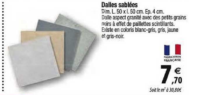 dalles sablées