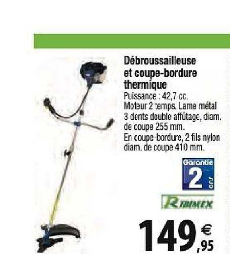 Débrousailleuse Et Coupe-bordure Thermique Ribimex