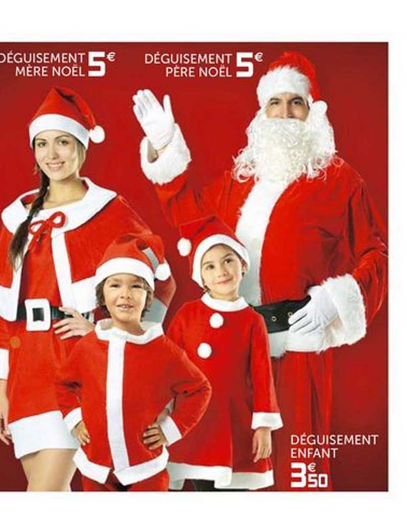 Déguisement Mère Noël, Déguisement Père Noël , Déguisement Enfant