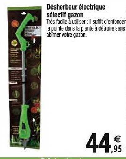 désherbeur électrique sélectif gazon