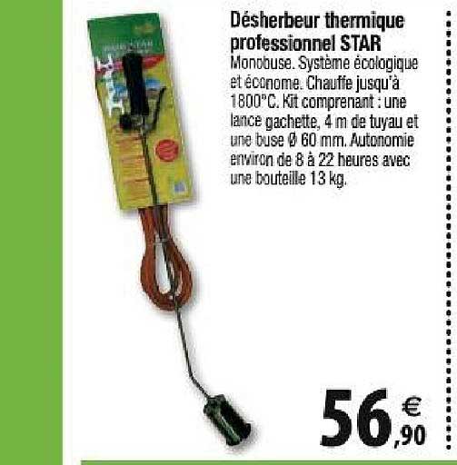 désherbeur thermique professionnel star