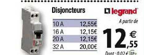 Disjoncteurs Legrand